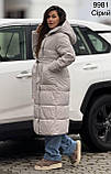 Куртка довга пальто пуховик жіноча, фото 10