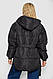 Куртка жіноча демісезонна з поясом, колір чорний, 207R2023 - фото 4 - id-p2721159039