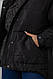 Куртка жіноча демісезонна з поясом, колір чорний, 207R2023 - фото 6 - id-p2721159039
