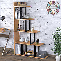 Стелаж перегородка в стилі лофт для зонування кімнати або офісу L-160 метал ДСП Loft Design Дуб Крафт Золотий