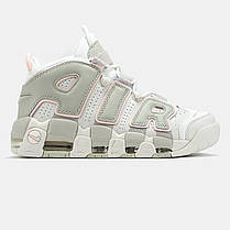 Чоловічі кросівки Nike Air More Uptempo White Grey – Сучасний стиль та комфорт, фото 2