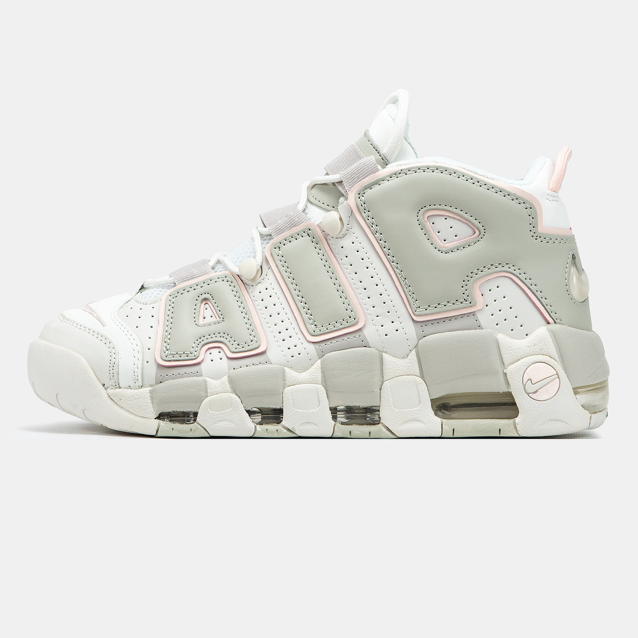 Чоловічі кросівки Nike Air More Uptempo White Grey – Сучасний стиль та комфорт