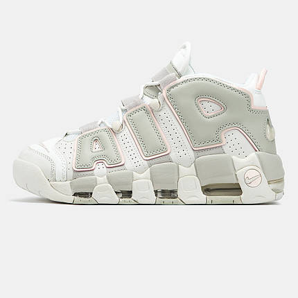 Чоловічі кросівки Nike Air More Uptempo White Grey – Сучасний стиль та комфорт, фото 1