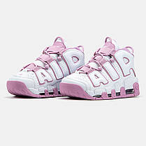 Жіночі Кросівки Nike Air More Uptempo White Pink / Найк Аїр Мор Аптемпо Білі з Рожевим, фото 5