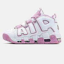 Жіночі Кросівки Nike Air More Uptempo White Pink / Найк Аїр Мор Аптемпо Білі з Рожевим, фото 4