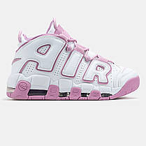 Жіночі Кросівки Nike Air More Uptempo White Pink / Найк Аїр Мор Аптемпо Білі з Рожевим, фото 3