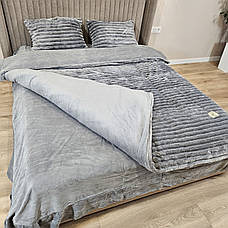 Велюрова постільна білизна Шарпей королівський Півтораспальний, фото 3