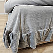 Велюрова постільна білизна Шарпей королівський Євро Сірий, фото 9