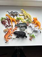 Дитячий набір диких тварин із картою 24 см (склад)