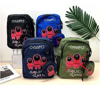 Рюкзак яскравий на блискавці з маленьким гаманцем 26*20 см модний принт у різних варіантах Nina