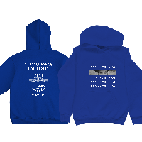 Худі з логотипод "ЦДУ", на флісі, електрик