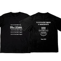 Футболка з друком "ЦДУ", чорний