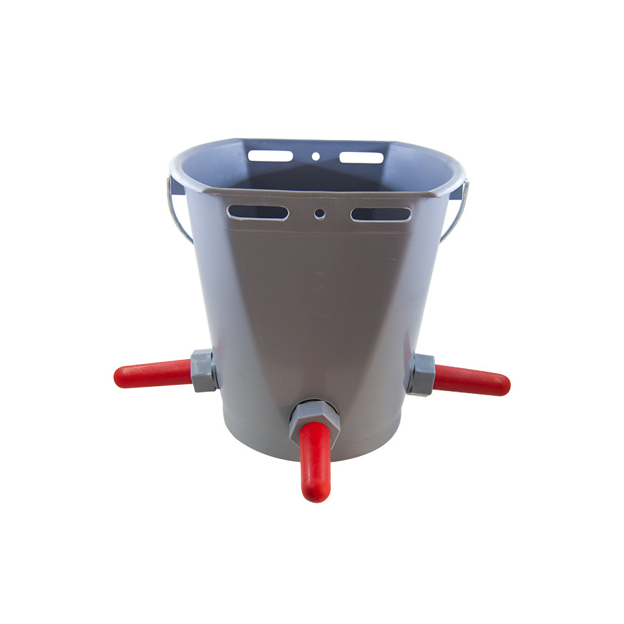 Відро-поїлка для телят з трьома сосками 8 л, фото 1