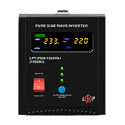 ДБЖ LogicPower LPY-PSW-1500VA+ (1050Вт) 10A/15A з правильною синусоїдою 24V
