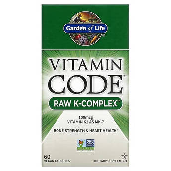 Garden of Life Vitamin Code RAW K-Complex 60 капсул