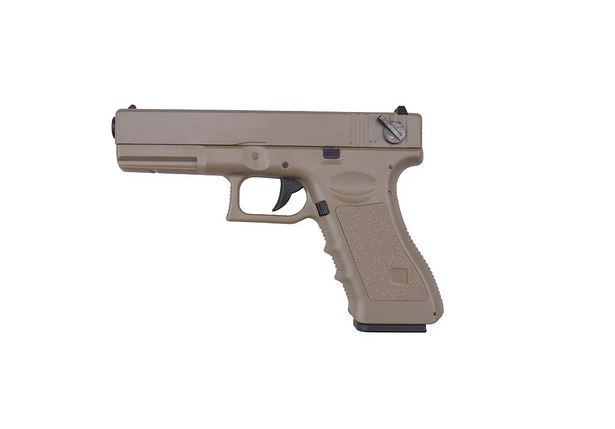 Страйкбольний пістолет Cyma Glock 18C Mosfet Edition AEP CM.030S - TAN (без АКБ)[CYMA] (для страйкболу), фото 1