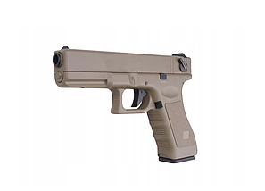 Страйкбольний пістолет Cyma Glock 18C Mosfet Edition AEP CM.030S - TAN (без АКБ)[CYMA] (для страйкболу), фото 3