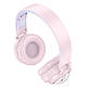 Bluetooth навушники з дротовим і бездротовим режимом HOCO W50 Cute fun RGB-підсвітка, рожеві, фото 2