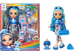 Лялька World Бредшоу блакитна зі слаймом і вихованцем Рейнбоу Хай Rainbow High Skyler