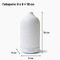 Керамічний аромадифузор для дому 3-в-1 Doctor-101 Kaolin. Електричний аромадифузор-зволожувач з підсвічуванням, фото 11