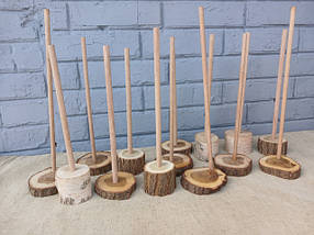 Дерев'яні підставки для ляльок,дерев'яні тильди.