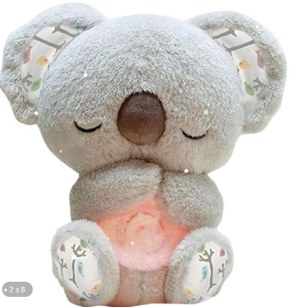 М'яка іграшка нічник "Коала - Білий шум" з функцією дихання