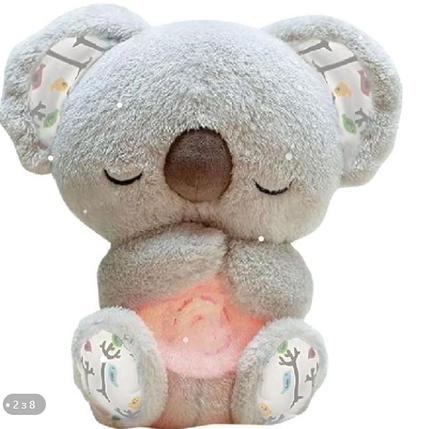 М'яка іграшка нічник "Коала - Білий шум" з функцією дихання, фото 1