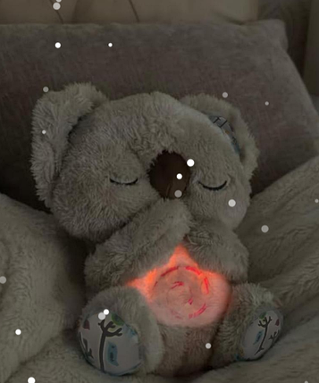 М'яка іграшка нічник "Коала - Білий шум" з функцією дихання, фото 3