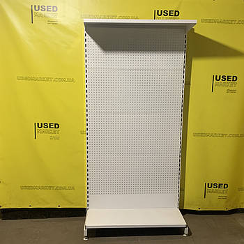 Перфо стелаж 1950х1000 WIKO з перфорованими задніми стінками та додатковою полицею, в магазин