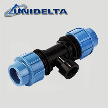 Трійник Unidelta 75х2 1/2" РВ ПНД, фото 1