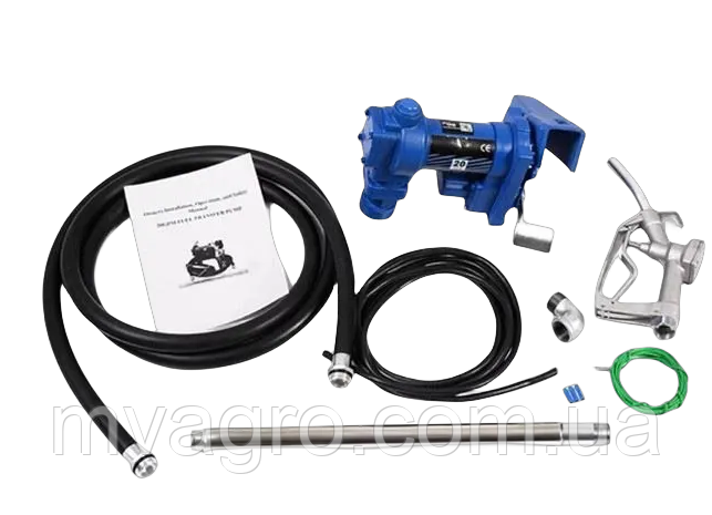 Насос для бензину на бочку 200л, 12В, Бенза DRUM TECH 50 л/хв., фото 1