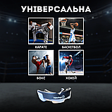 Капа для боксу зубів боксерська зубна силіконова спортивна Hechpro для боксерів чорно-біла HP-КАП1, фото 8