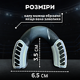 Капа для боксу зубів боксерська зубна силіконова спортивна Hechpro для боксерів чорно-біла HP-КАП1, фото 2