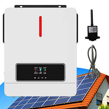 Гібридний однофазний інвертор з Wi-Fi Victor NM-ECO на 6.2 kW 48V для сонячних систем із чистою синусоїдою