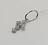 Хрест зі срібла з куб.цирконієм, фото 2