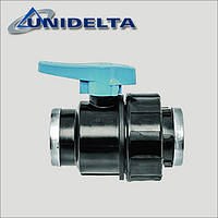 Кран кульовий Unidelta 1" ВВ ПНД