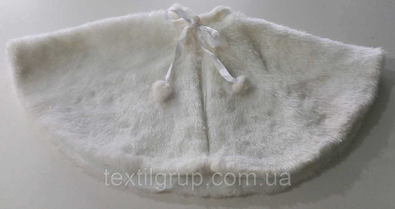 Накидка новорічна на плечі біла довжина 50см, фото 1