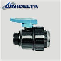 Кран кульовий Unidelta 1" ВН ПНД