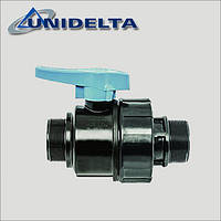 Кран кульовий Unidelta 1" НН ПНД