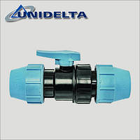 Кран кульовий Unidelta 20 ПНД