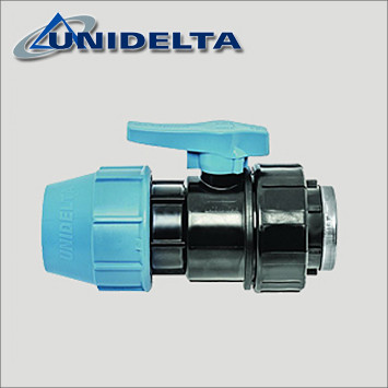 Кран кульовий Unidelta 20х1/2" РВ ПНД, фото 1