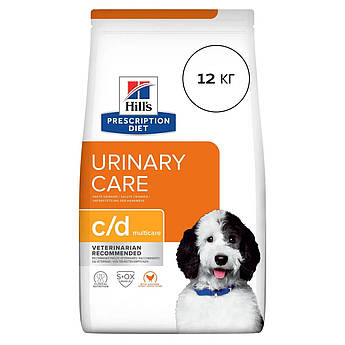 Cухий корм (Хіллс) для собак при сечокам'яній хворобі з куркою Hill's c/d Multicare 12 кг