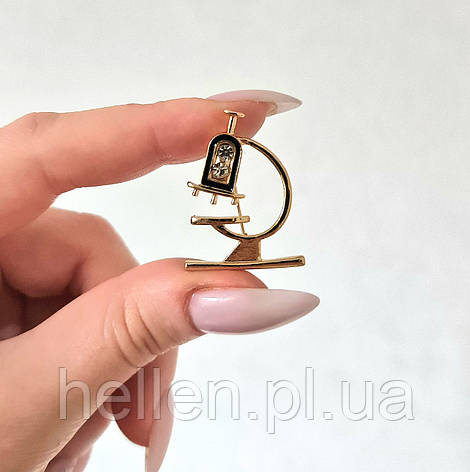Медична брошка "Мікроскоп", фото 1