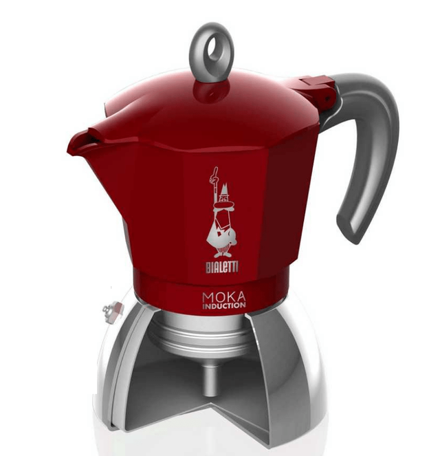 Гейзерная кофеварка Bialetti 270 мл Moka Induction Red 6 чашек