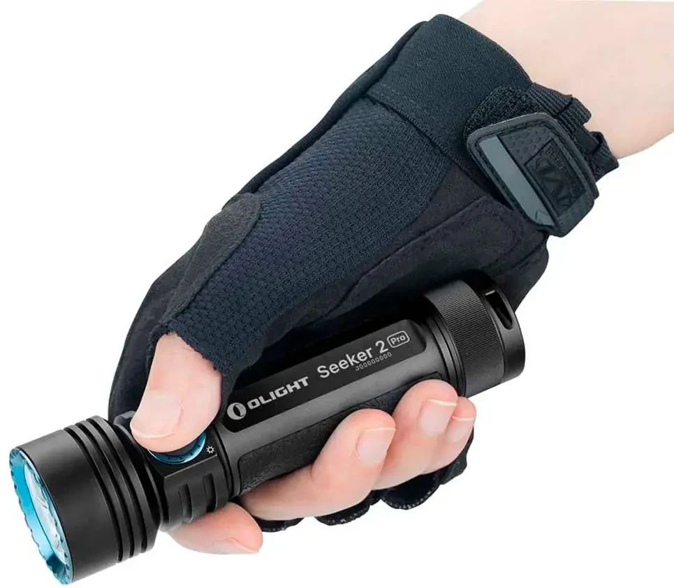 Ліхтар Olight Seeker 2 Pro 3200 Lm чорний з чохлом і зарядкою, фото 1