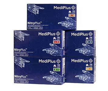 Рукавички нітрилові NitryPlus,розмір XS,Фіолетові(50пар)