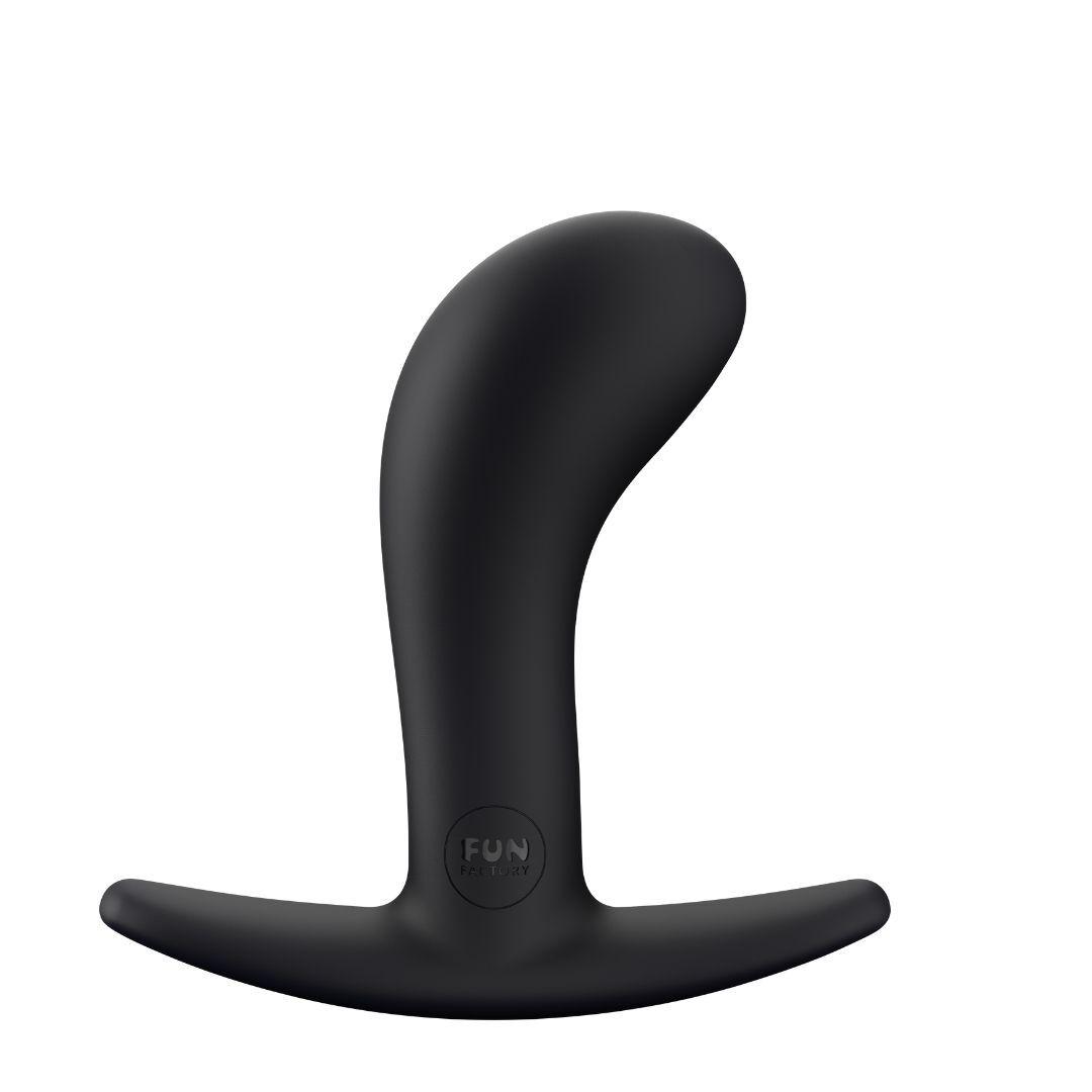 Анальна пробка Fun Factory BOOTIE S, чорна, діаметр 2,8 см, тонкий обмежувач, фото 1