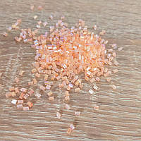 Бісер китайський рубка №430 - 10 грам прозорий рожевий, перламутровий