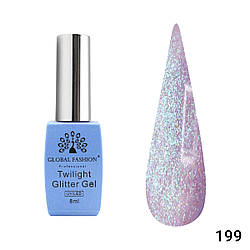 Гель-лак Global Fashion Twilight Glitter 199, 8 мл