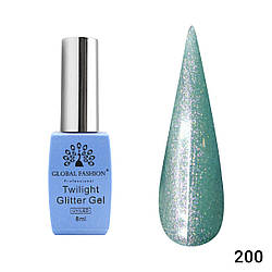 Гель-лак Global Fashion Twilight Glitter 200, 8 мл